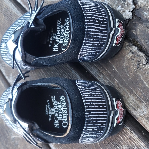 Vans x Disney Night Before Christmas Classic Slip-On Shoes Jack Skellington sz 5 - Picture 13 of 16